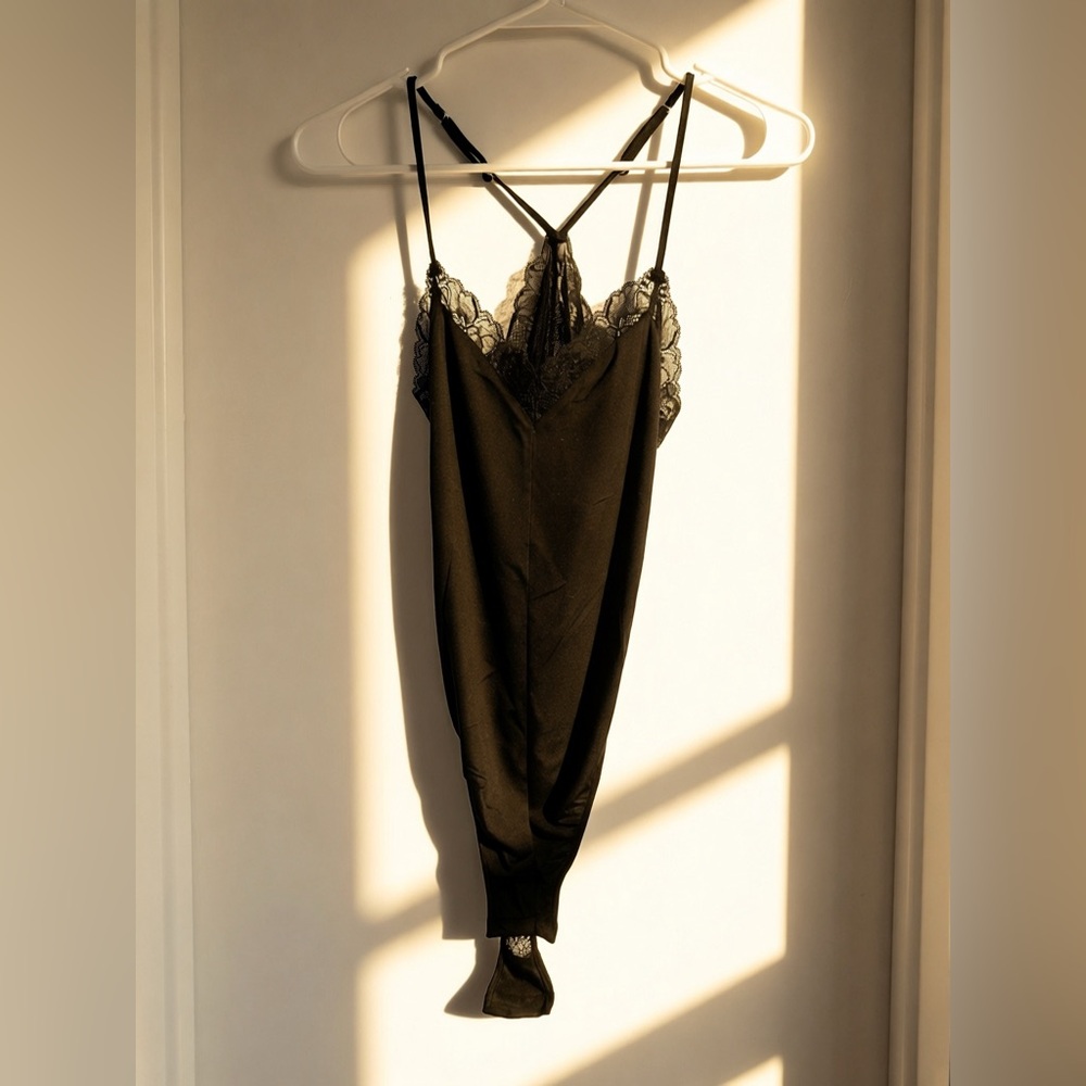 Victoria Secret Lace Open Back Body Suit